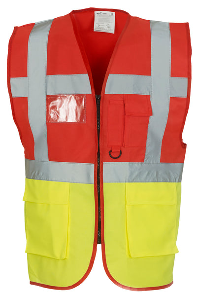 Multi-functional executive hi-vis waistcoat ~ YK002 - 26 COLOURS