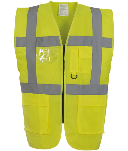 Multi-functional executive hi-vis waistcoat ~ YK002 - 26 COLOURS