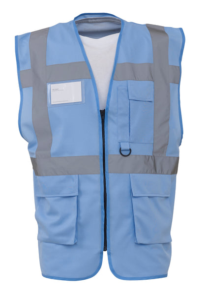 Multi-functional executive hi-vis waistcoat ~ YK002 - 26 COLOURS