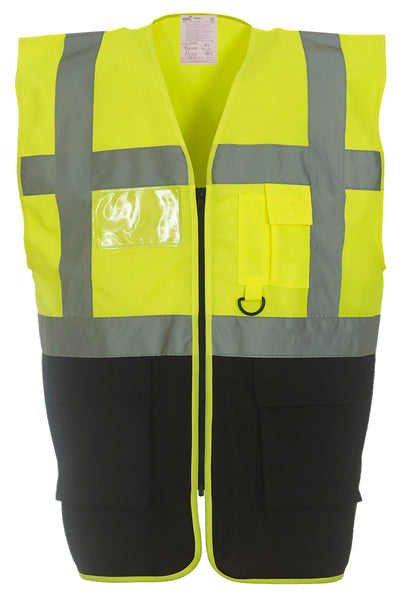Multi-functional executive hi-vis waistcoat ~ YK002 - 26 COLOURS