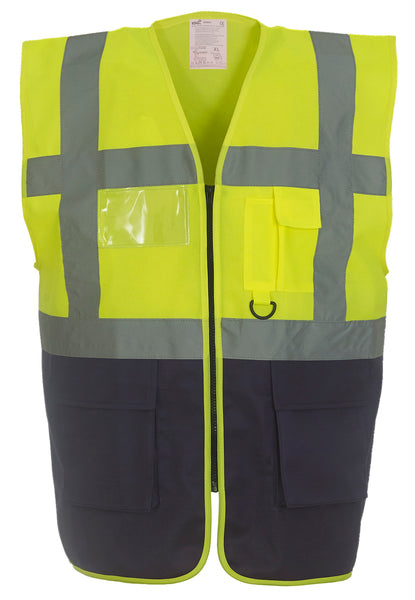 Multi-functional executive hi-vis waistcoat ~ YK002 - 26 COLOURS