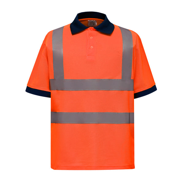 Hi-vis short sleeve polo - by Yoko ~ YK020