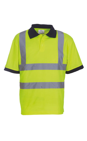 Hi-vis short sleeve polo - by Yoko ~ YK020