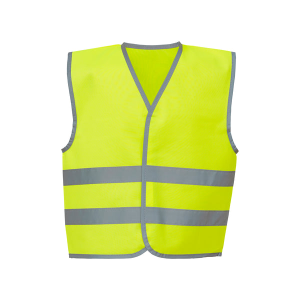 Kids Hi-Viz Waistcoat with Reflective Bands - YK102 ~ NEW COLOURS ADDED