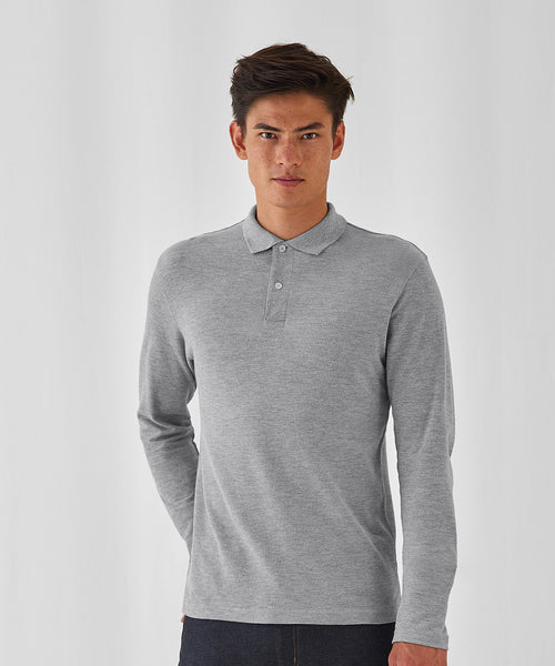 Mens Long Sleeve Polo Shirts (B&C) - BA290