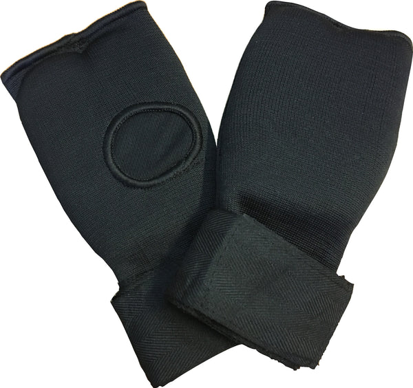 black elastic mitts