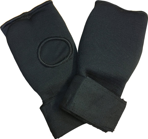 black elastic mitts