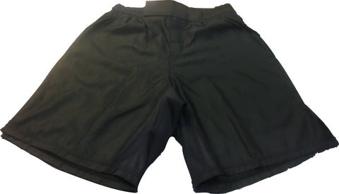 all black mma shorts
