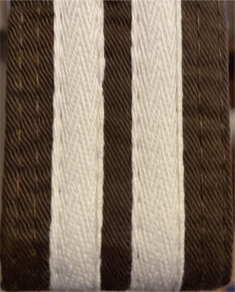 Coloured Belts with White Stripe