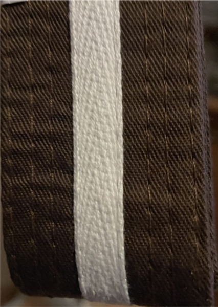 Coloured Belts with White Stripe