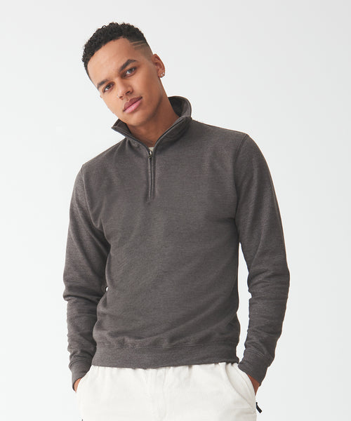 sophomore half zip sweatshirt
