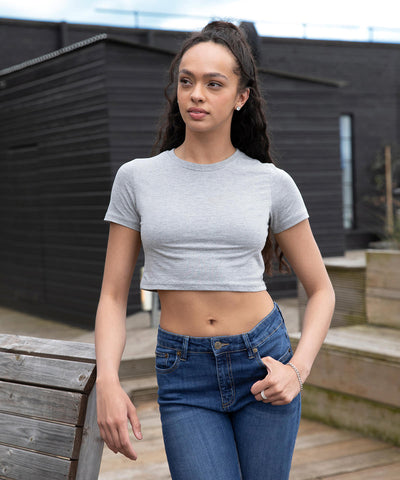Women's triblend cropped T ~ JT006