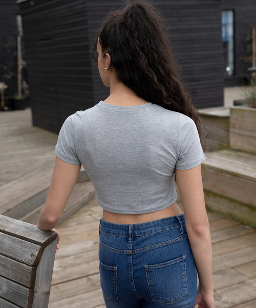 Women's triblend cropped T ~ JT006