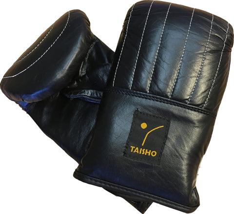 Leather full fingered bag gloves