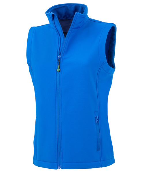 Womens recycled 2-layer printable softshell bodywarmer - R902F