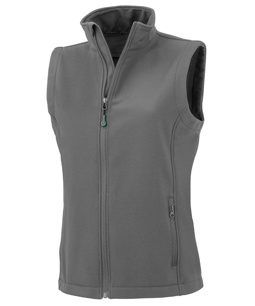 Womens recycled 2-layer printable softshell bodywarmer - R902F