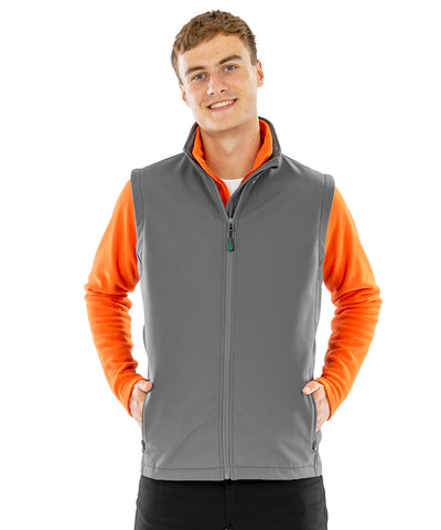 Men's recycled 2-layer printable softshell bodywarmer - R902M