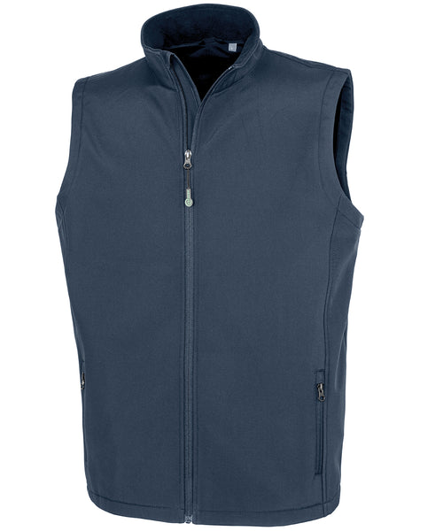 Men's recycled 2-layer printable softshell bodywarmer - R902M