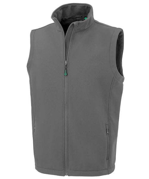 Men's recycled 2-layer printable softshell bodywarmer - R902M