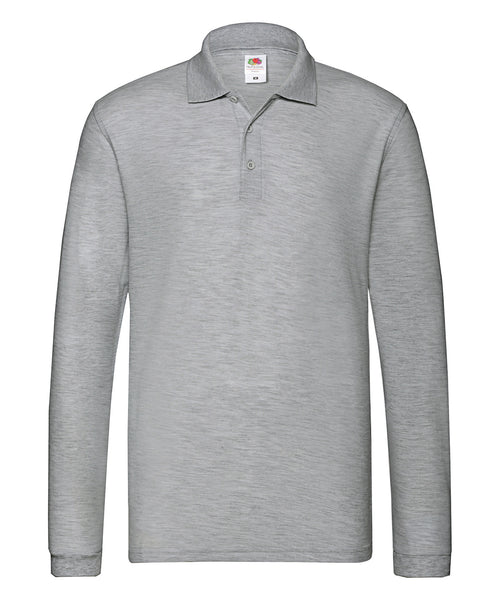 Premium Long Sleeve Polo Shirts - Fruit of the Loom ~ SS258