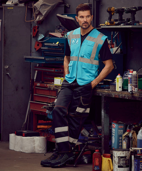 Multi-functional executive hi-vis waistcoat ~ YK002 - 26 COLOURS