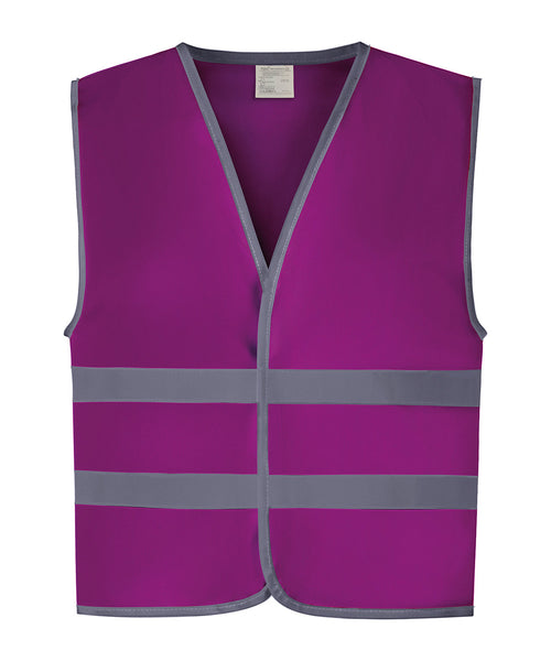 Kids Hi-Viz Waistcoat with Reflective Bands - YK102 ~ NEW COLOURS ADDED
